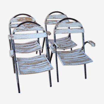 Ensemble de 4 chaises  de jardin