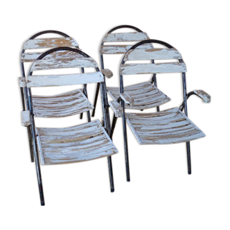 Ensemble de 4 chaises  de jardin