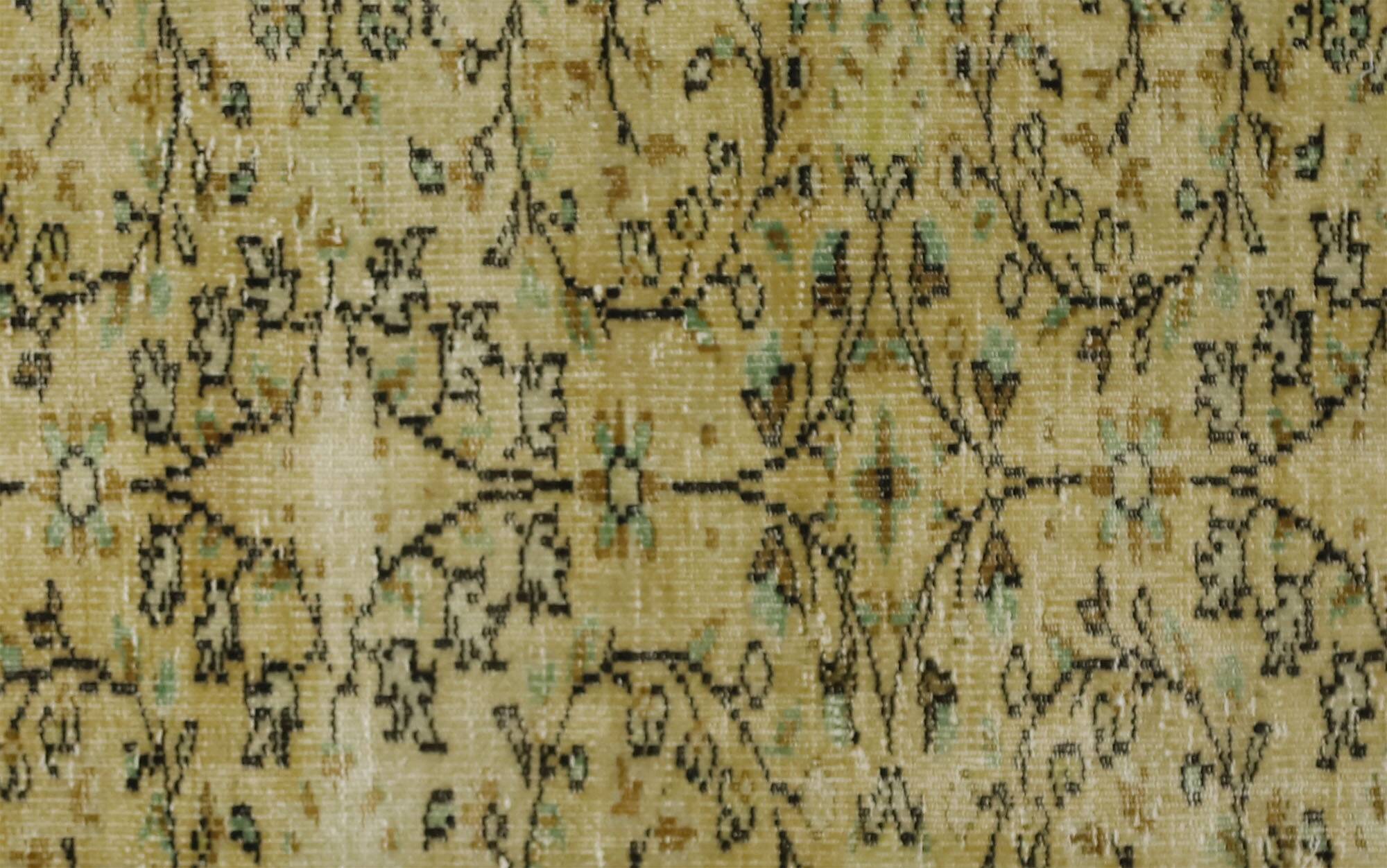 Turkish Anatolian Handmade Vintage Area Rug 245 cm x 169 cm