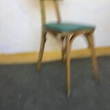 Set of 5 colorful bistro chairs