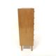 Scandinavian "tallboy" chest of drawers in oak, Sweden, 1960.