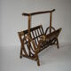 Bamboo magazine holder, rattan
