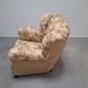 1930s Art Deco Czech Floral Upholstered Wingback Armchair