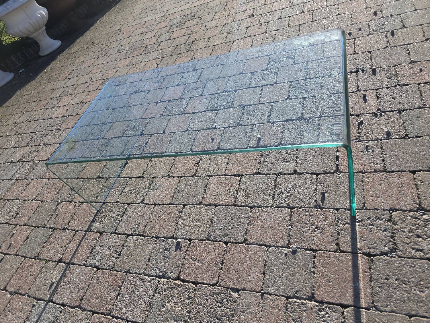 Roche Bobois vintage glass coffee table