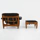 Armchair with footrest "Sheriff" by Sergio Rodrigues for ISA Bergam.