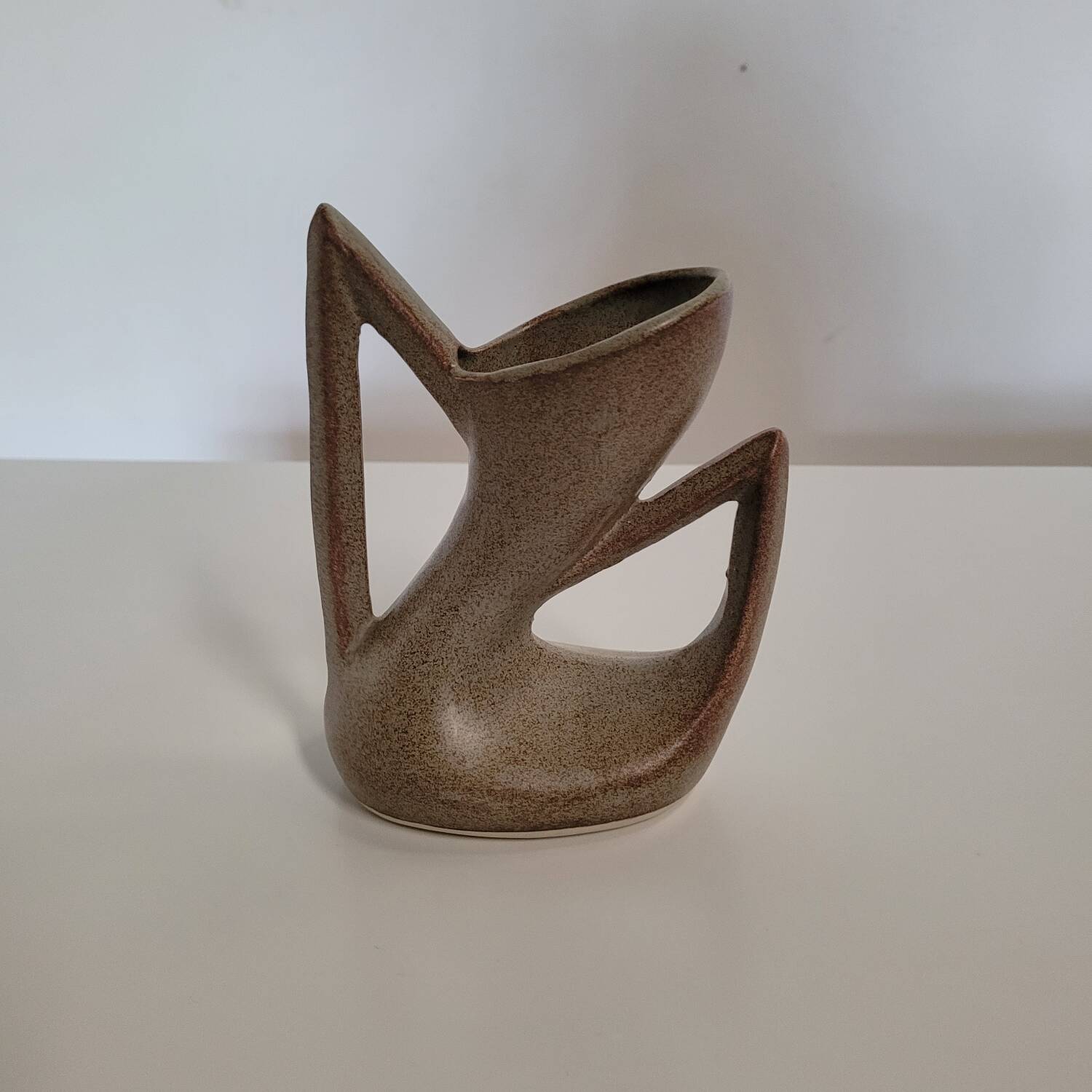 Vintage zoomorphic ceramic vase Vallauris 1970s