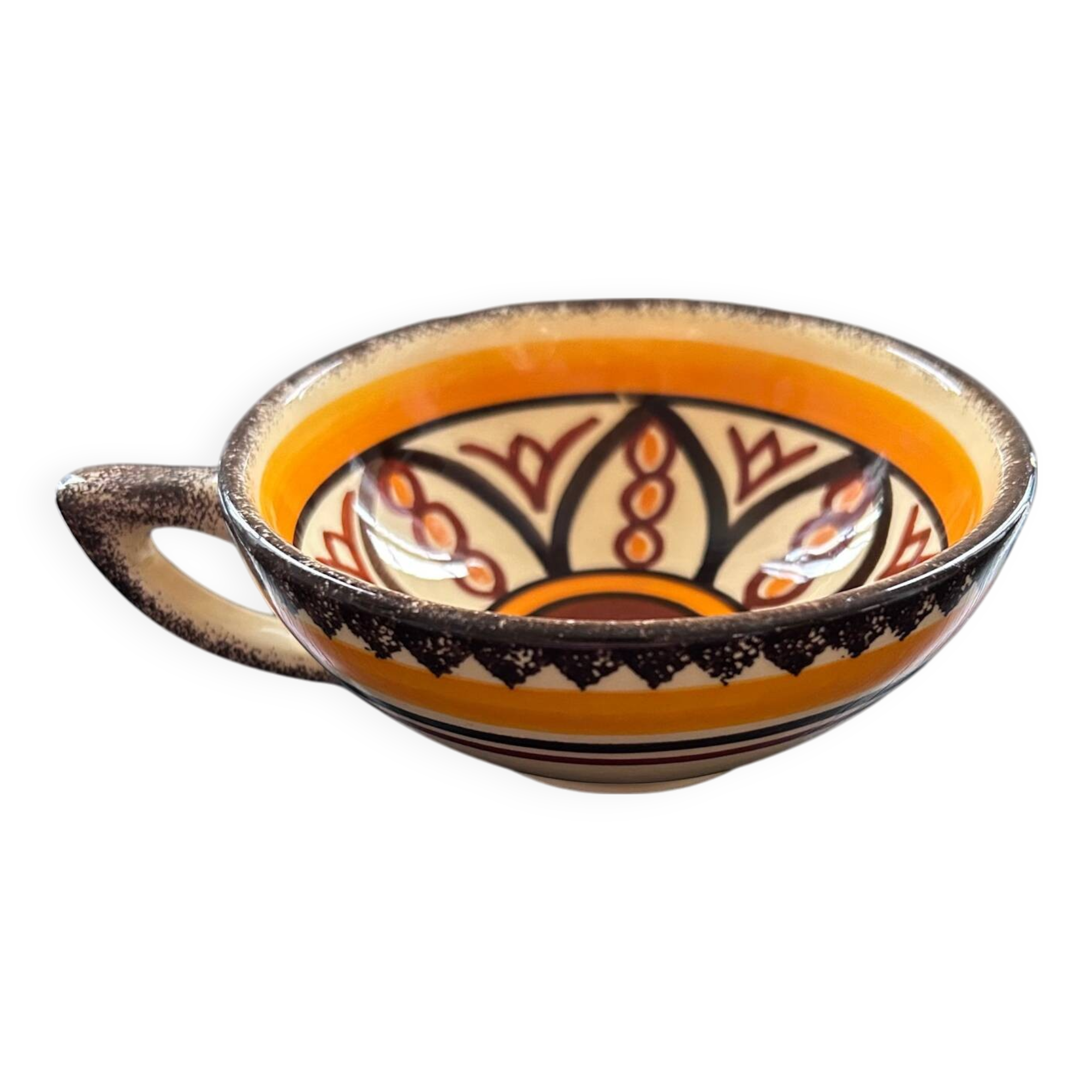 Old HB Quimper cider bowl