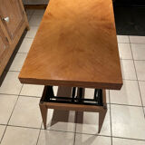 Coffee table with vintage Révélation system Design Albert Ducrot year 50/60