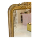 Antique Louis-Philippe mirror carved and gilded with leaf