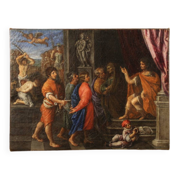 Antique Italian painting from the 17th century