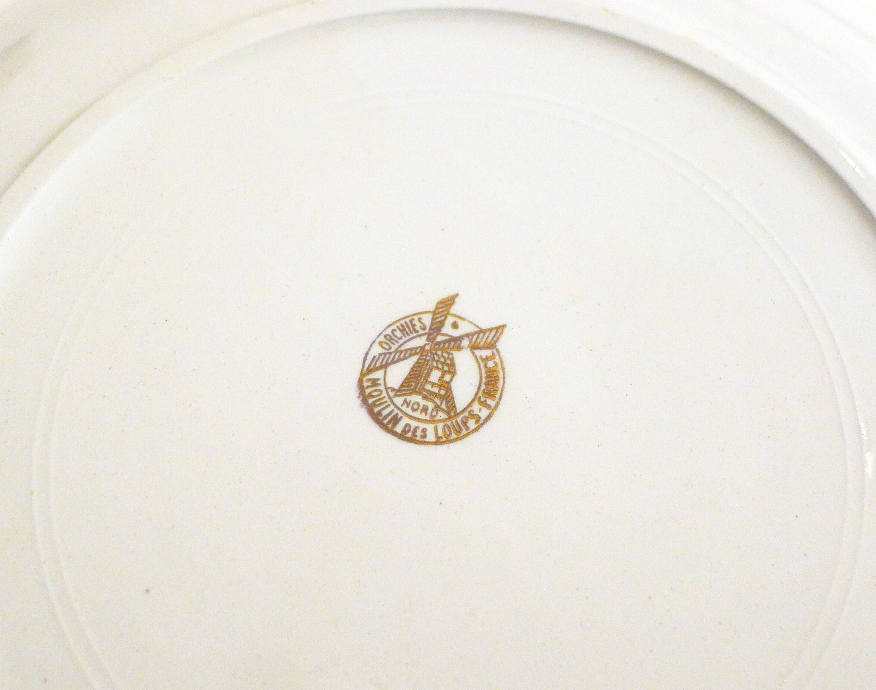 Set of 9 orchies flower plates