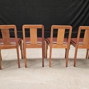 Lot table et ses 6 chaises Art déco de Saddier & fils