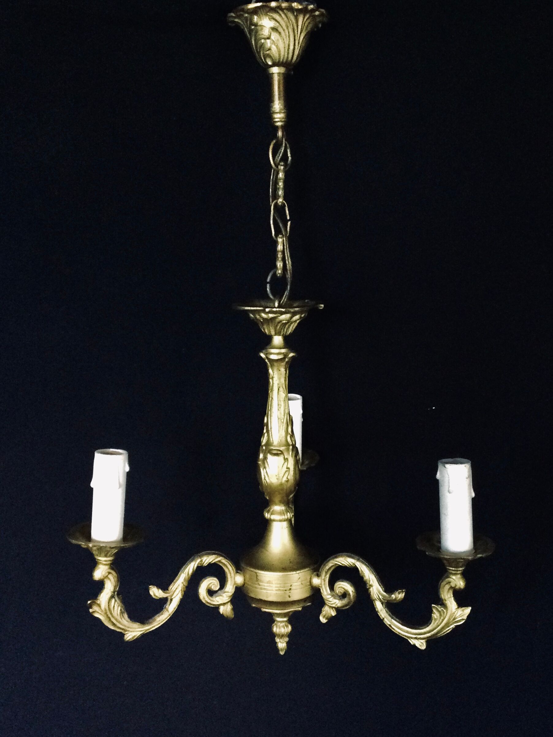 Bronze chandelier 3 lights