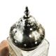 Art Deco sugar bowl, crystal, silver, United Kingdom, early 20th century
