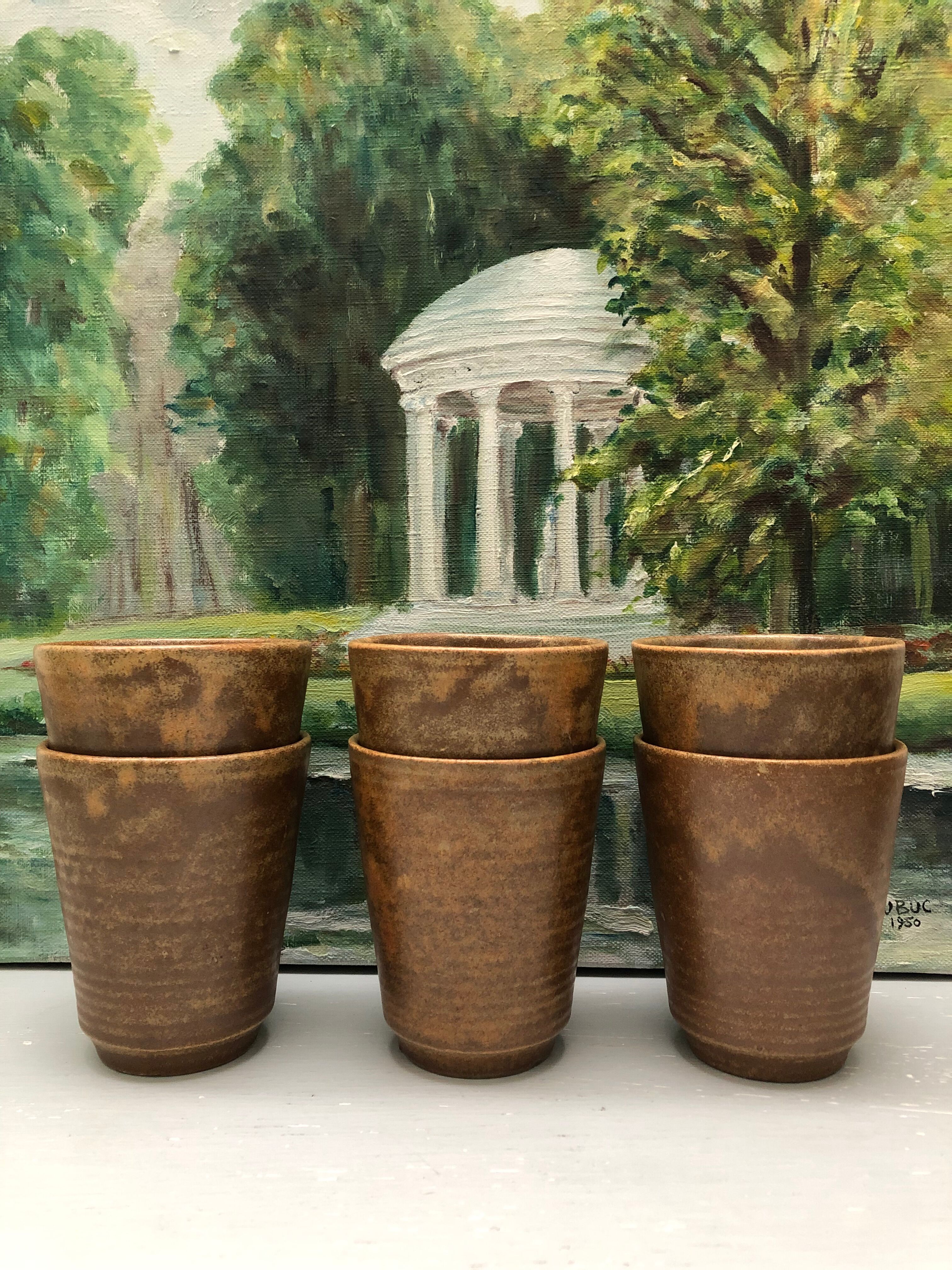 Set of 6 Gres glasses