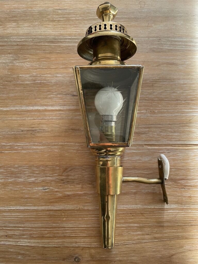 Ancient copper lantern