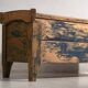 Antique chest painted blue made of pine – Central Europe, circa 1870