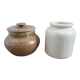 Lot de 2 pots en céramique