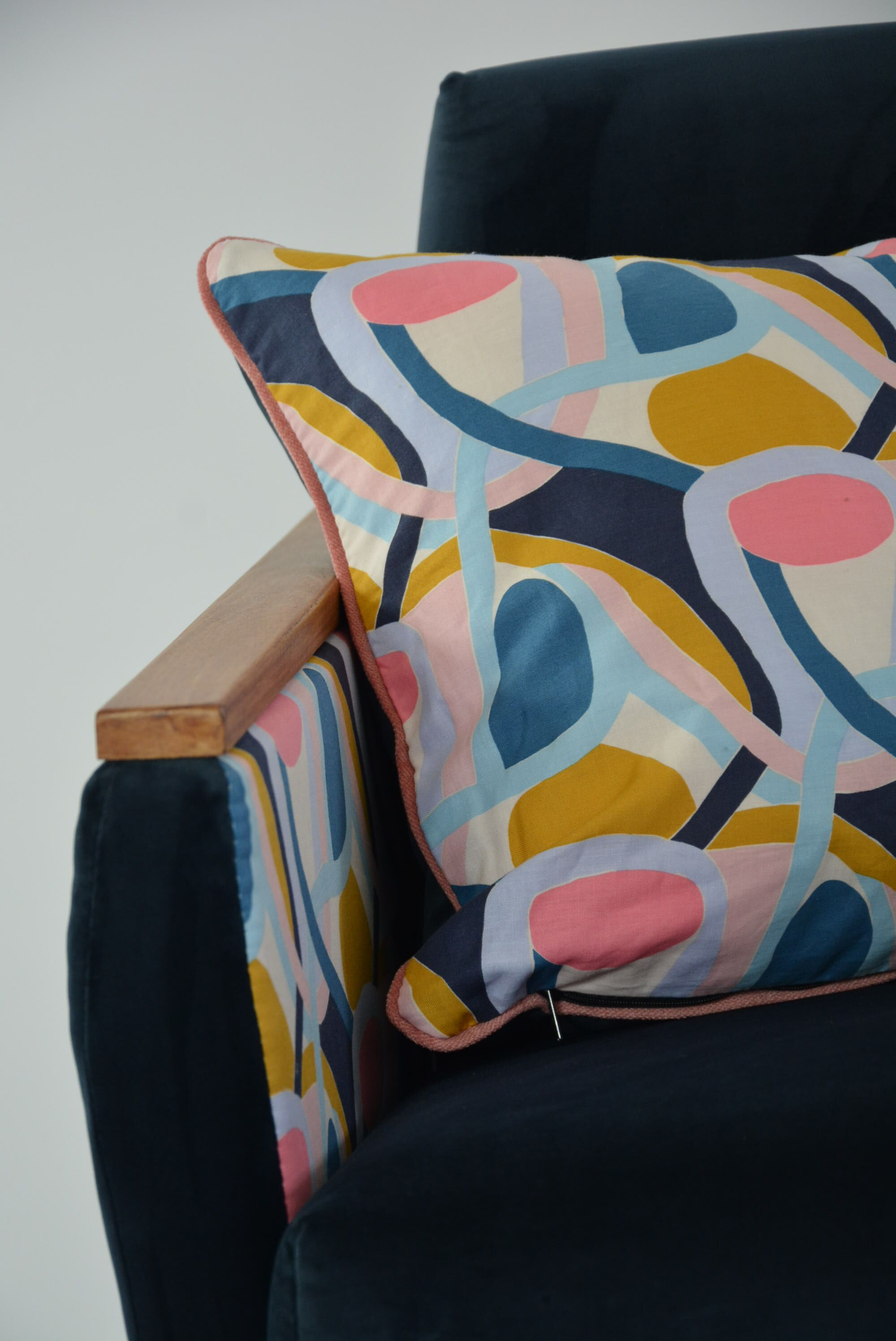 Blue Matisse square chair