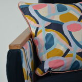 Fauteuil carré Matisse bleu