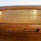 Cozy walnut bramble headboard for bed 140 x 190, from 1950