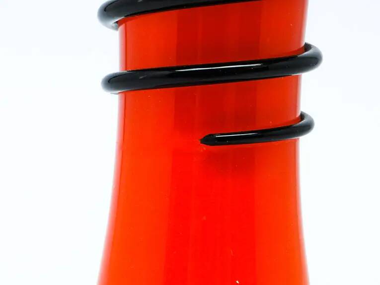 Tango vase, Art Deco, glass, Kralik, Czechoslovakia, 1930s
