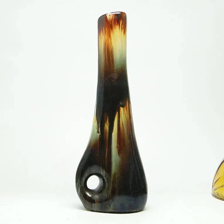 Vase, mid-century modern, ceramic, Poland, 1970s