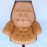 Lounge Swivel Chair by Hans Brattrud for Hove Mobler, 1970s