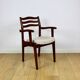 Office chairs vintage beige boucle - set of 3