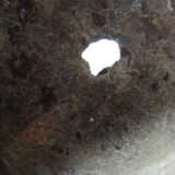 Old cast-iron cauldron