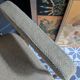 vintage tubular metal chrome office chair with patterned fabric.