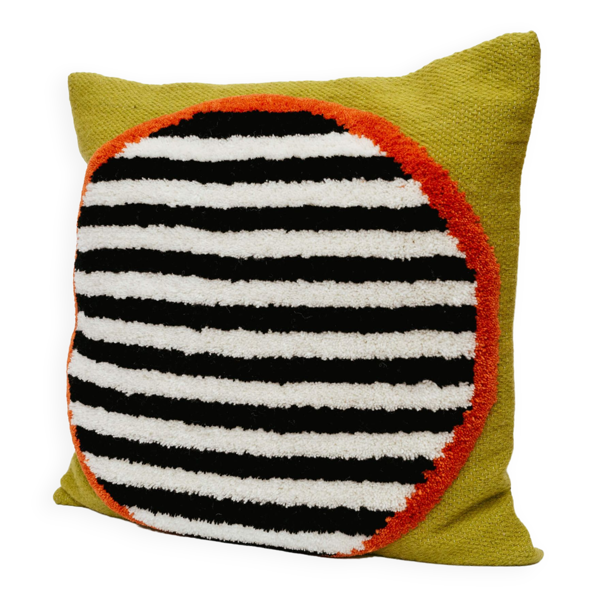 handmade wool cushion cover porthole 45 x 45 cm
