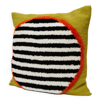 handmade wool cushion cover porthole 45 x 45 cm