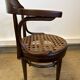 Fauteuil de bureau pivotant Thonet  en bois courbé et cannage – début XXe