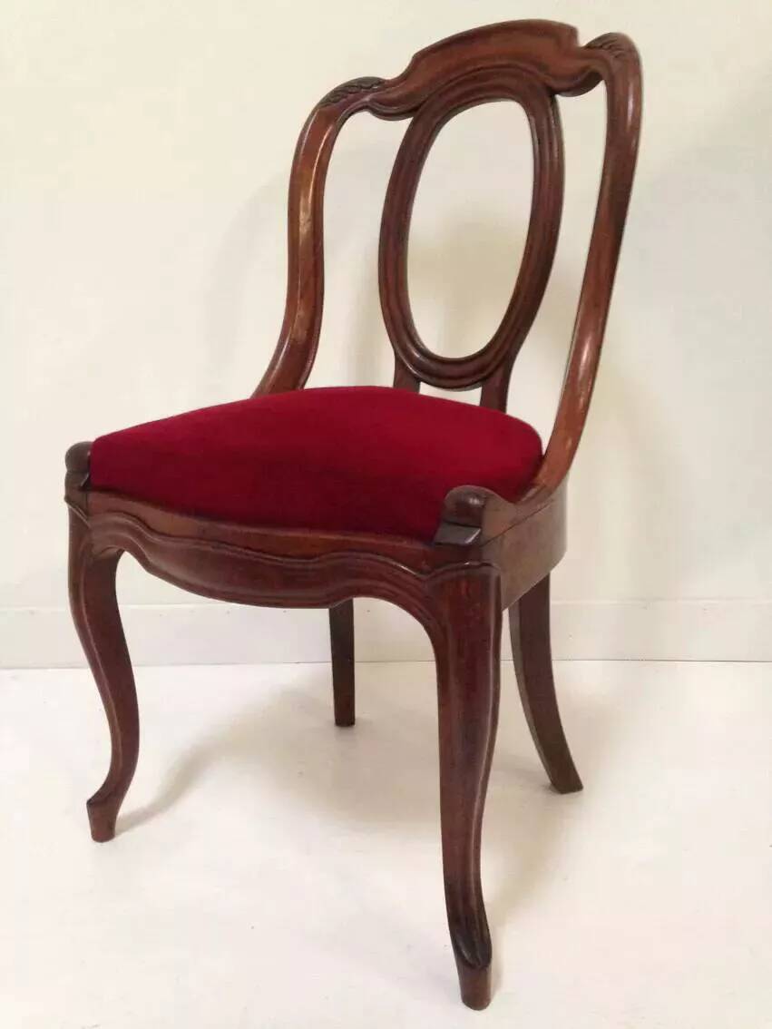 Antique empire style gondola chair