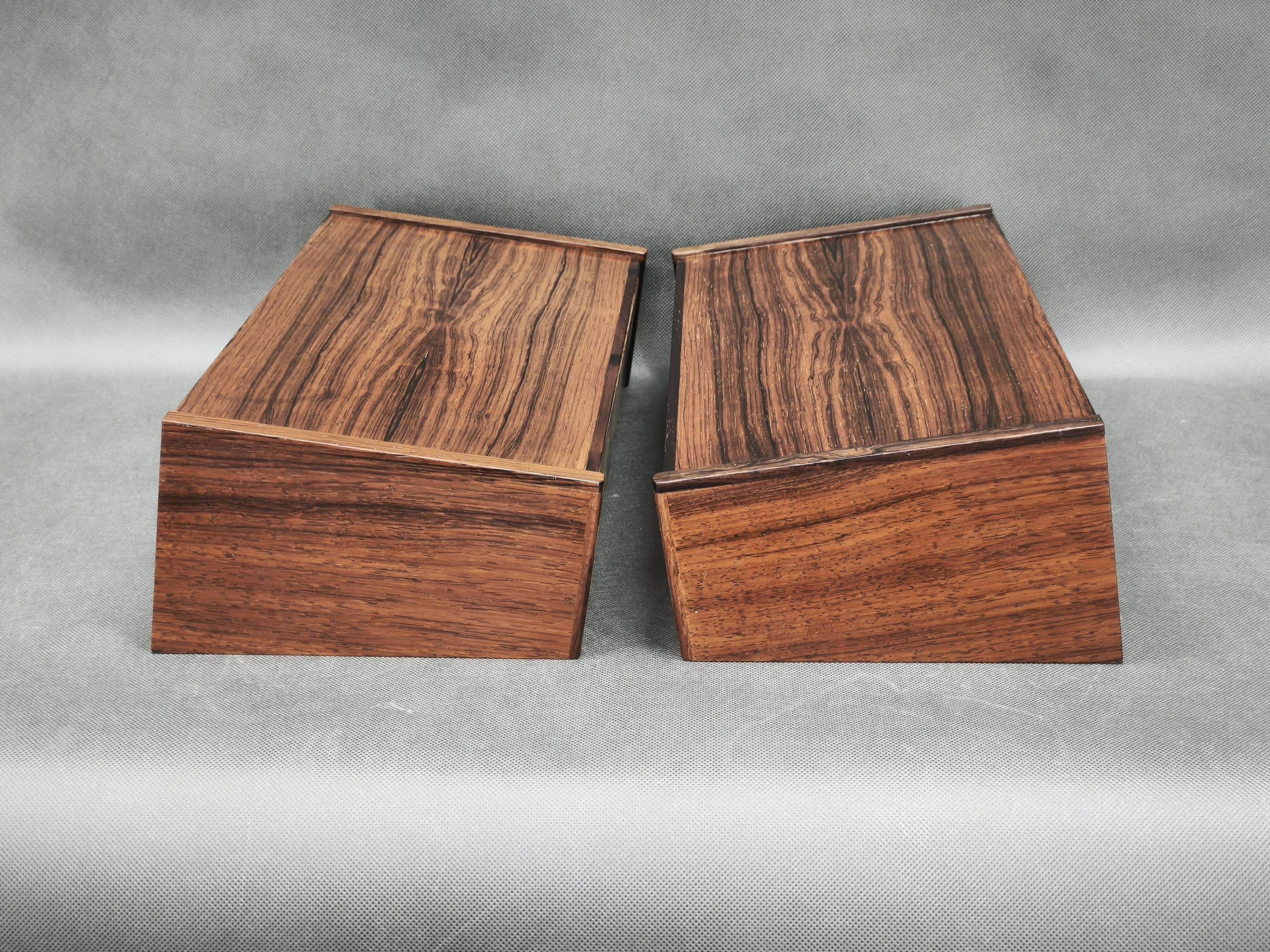 Pair of Danish Rosewood Floating Bedside Tables, 1960s