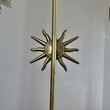 Lampe "soleil" en bronze années 80