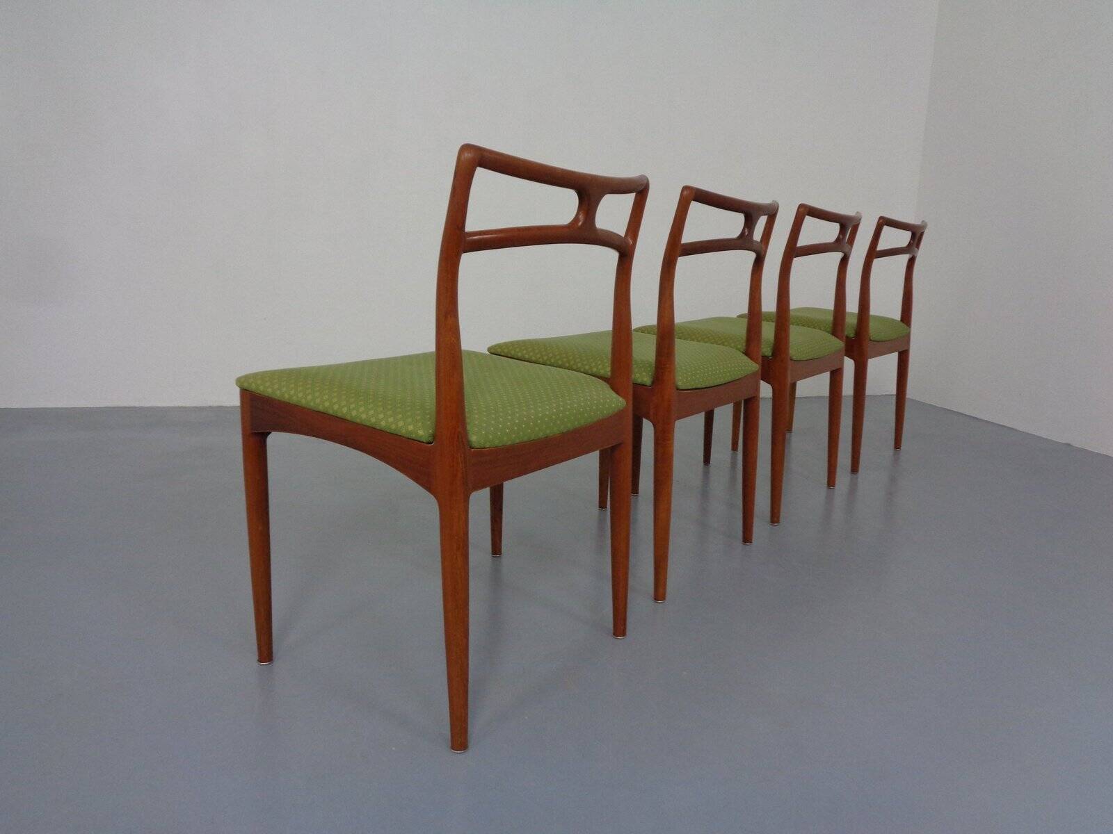 Model 94 Teak Dining Chairs by Johannes Andersen for Christian Linneberg, 1960s, Set of 4