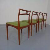 Model 94 Teak Dining Chairs by Johannes Andersen for Christian Linneberg, 1960s, Set of 4