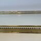 Rectangular Service Tray with Openwork Gallery in Brass. French Work