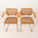 Pair of Italian vintage Ceska chairs by Gavina, 1960s