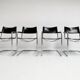 Leather Chairs by Mart Stam and Marcel Breuer, 1970s, Set of 4