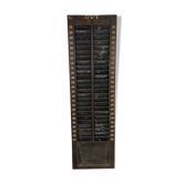 Old wooden time clock
