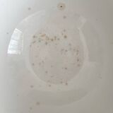 White ironstone salad bowl Digoin Sarreguemines