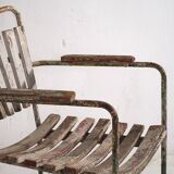 Vintage Red and White Garden Chair (c.1960) #20