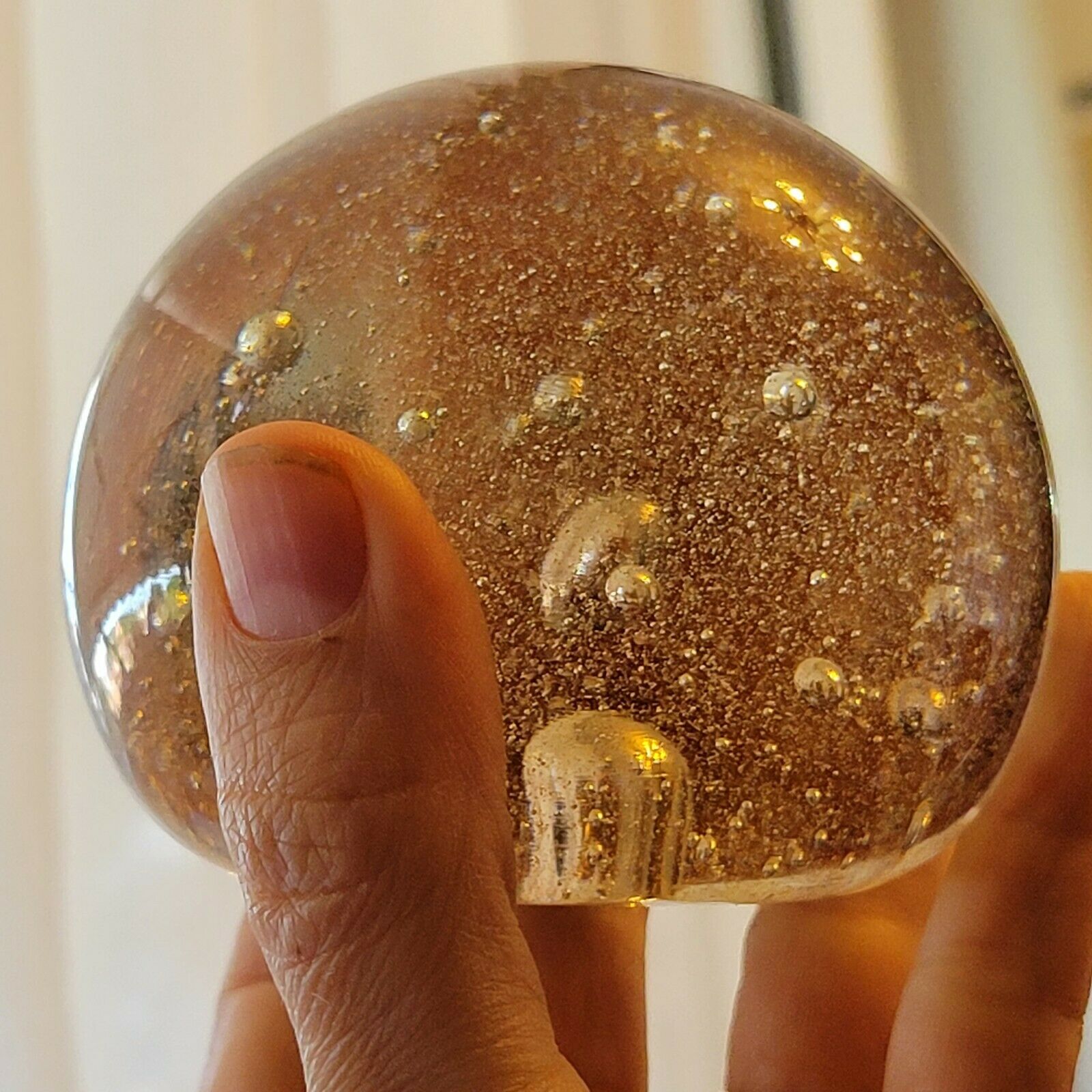 Sulphide press paperglass bubbled