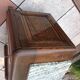 Two-door oak bedside table / 50s/60s