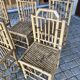 Series Of 6 Real Bamboo Chairs Circa 70
