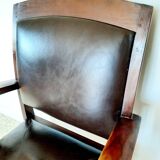 Colonial style wooden armchair