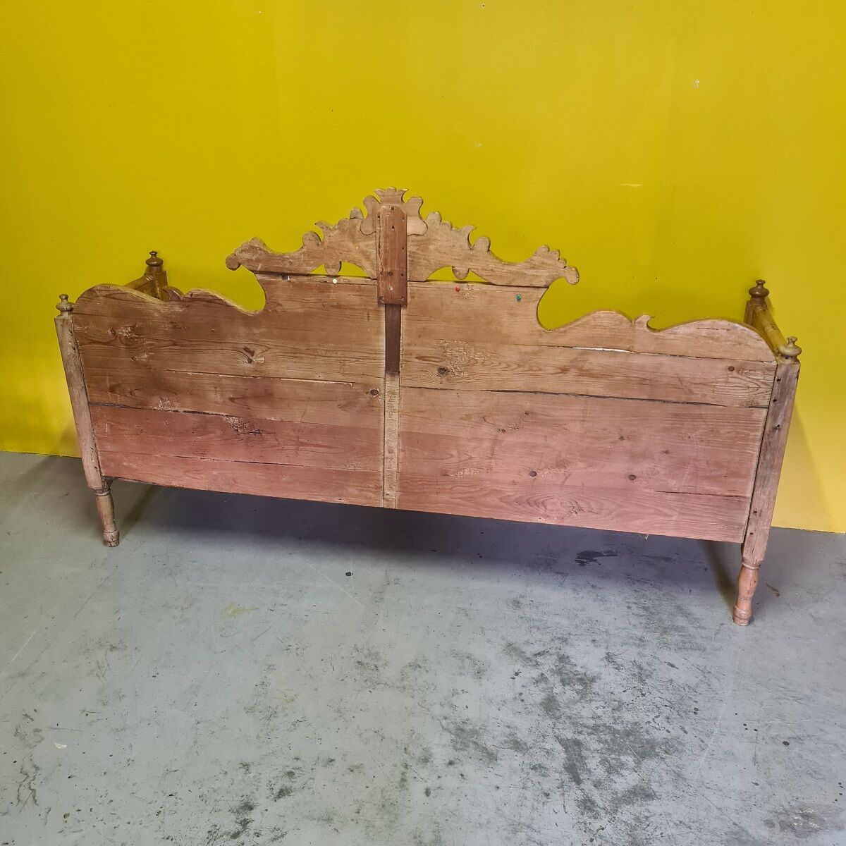 Antique Swedish Pine Kitchen Bench. Second half 19th century,